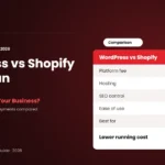 WordPress vs Shopify comparison for Pakistani businesses 2026